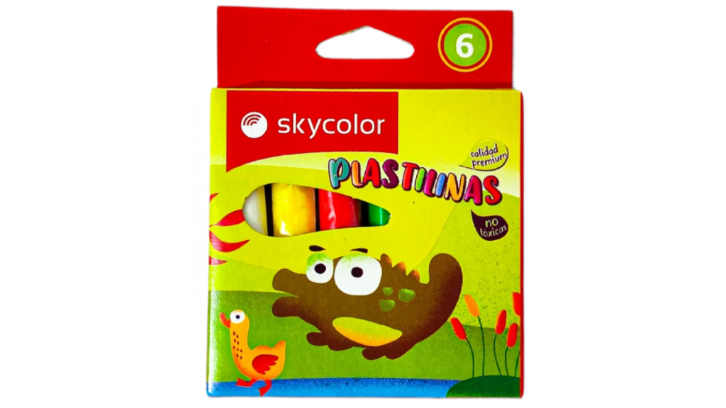 Plastilina Skycolor x6 surtida