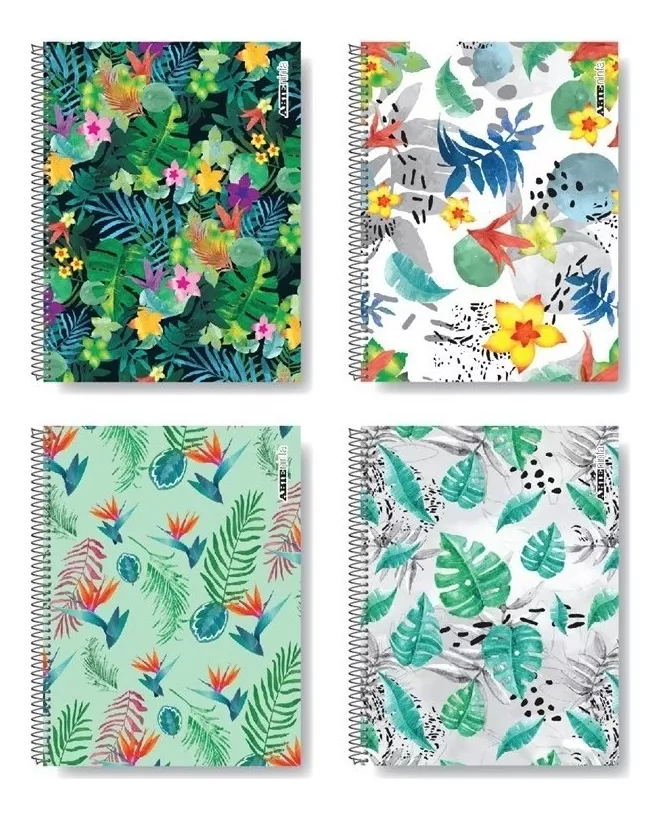 Cuaderno Arte Ninfa 29,7 tapa semirrígida 80 hojas cuadriculado