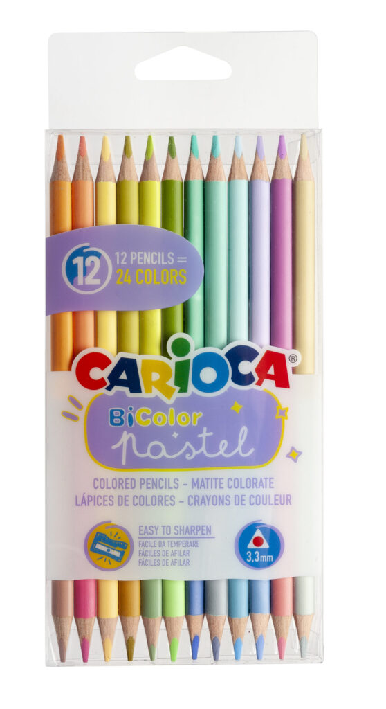 Lápices de colores Carioca Pastel x12