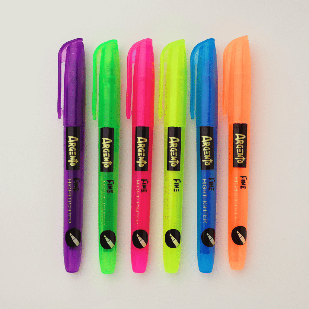 Resaltadores fino Argento Fluo