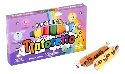 Plastilina Tintoretto x10 surtida