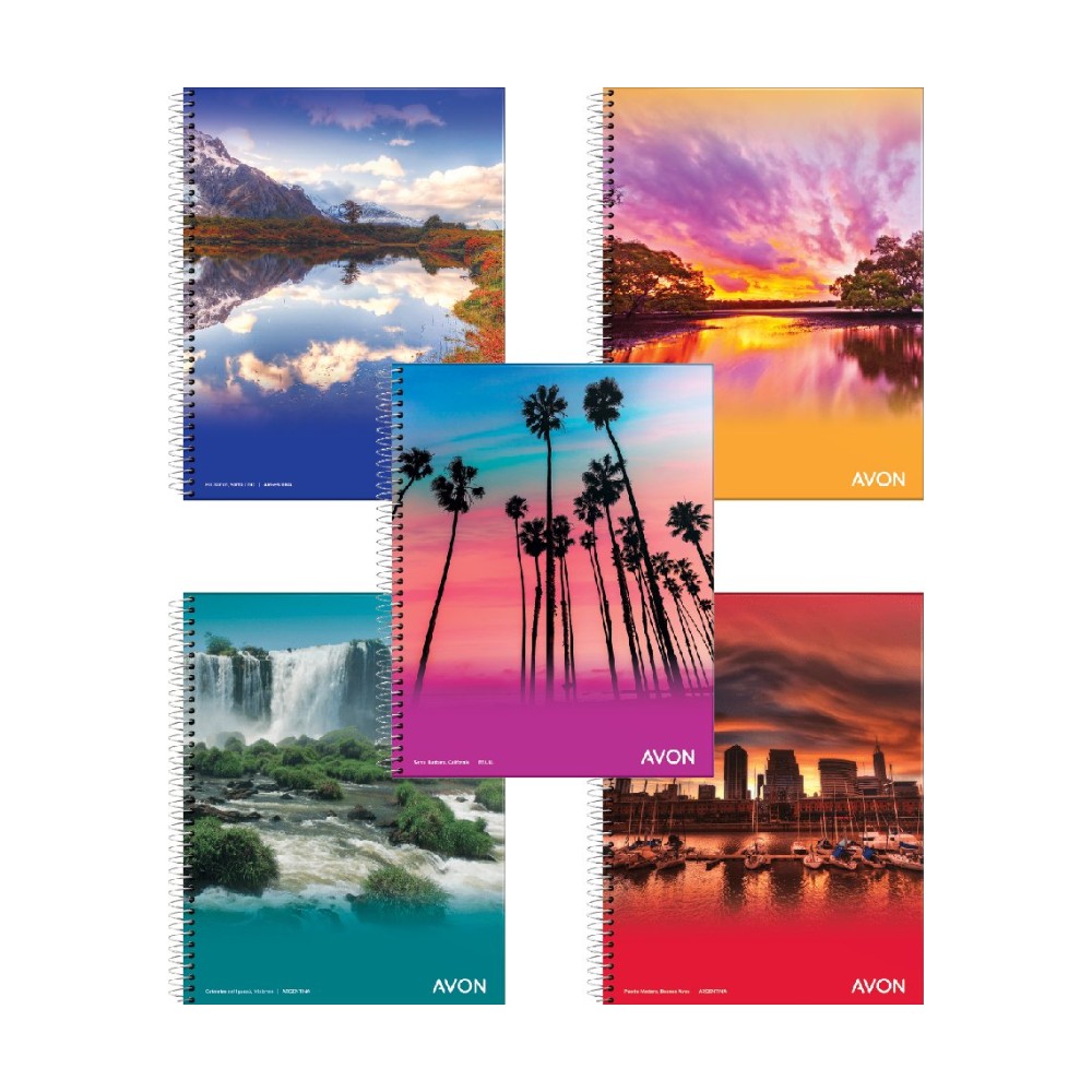 Cuaderno Avon espiral 16x21 46 hojas rayado