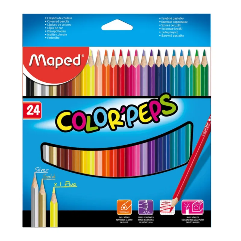 Lápices De Colores Maped Color Peps X36