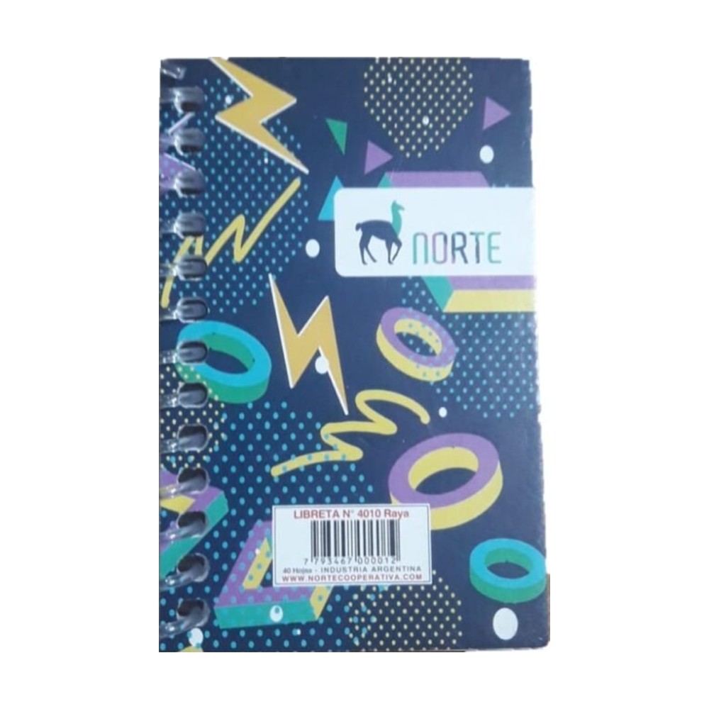 Libreta Norte 4010 con espiral 8,5x5,5