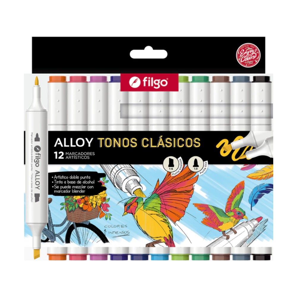 Marcadores artísticos Filgo Alloy x12