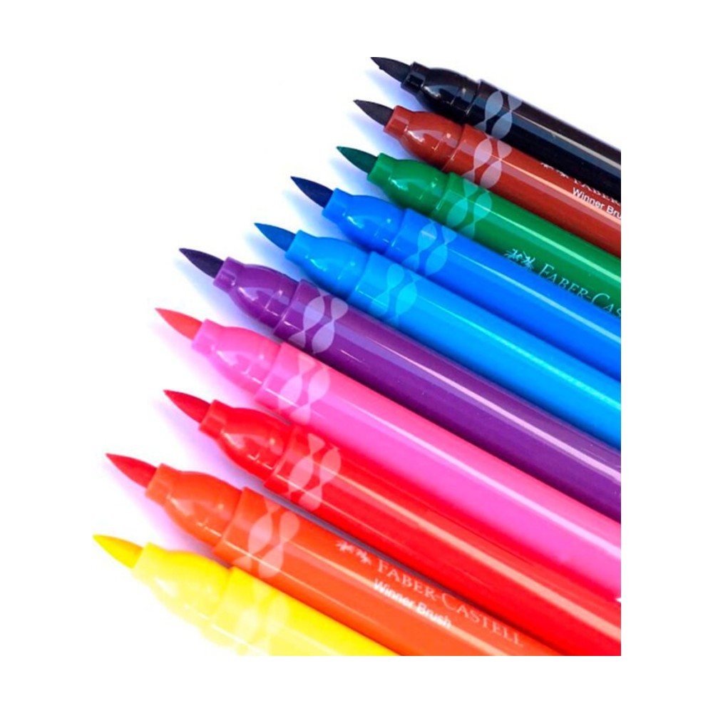 Marcadores Faber-Castell Winner Brush x10