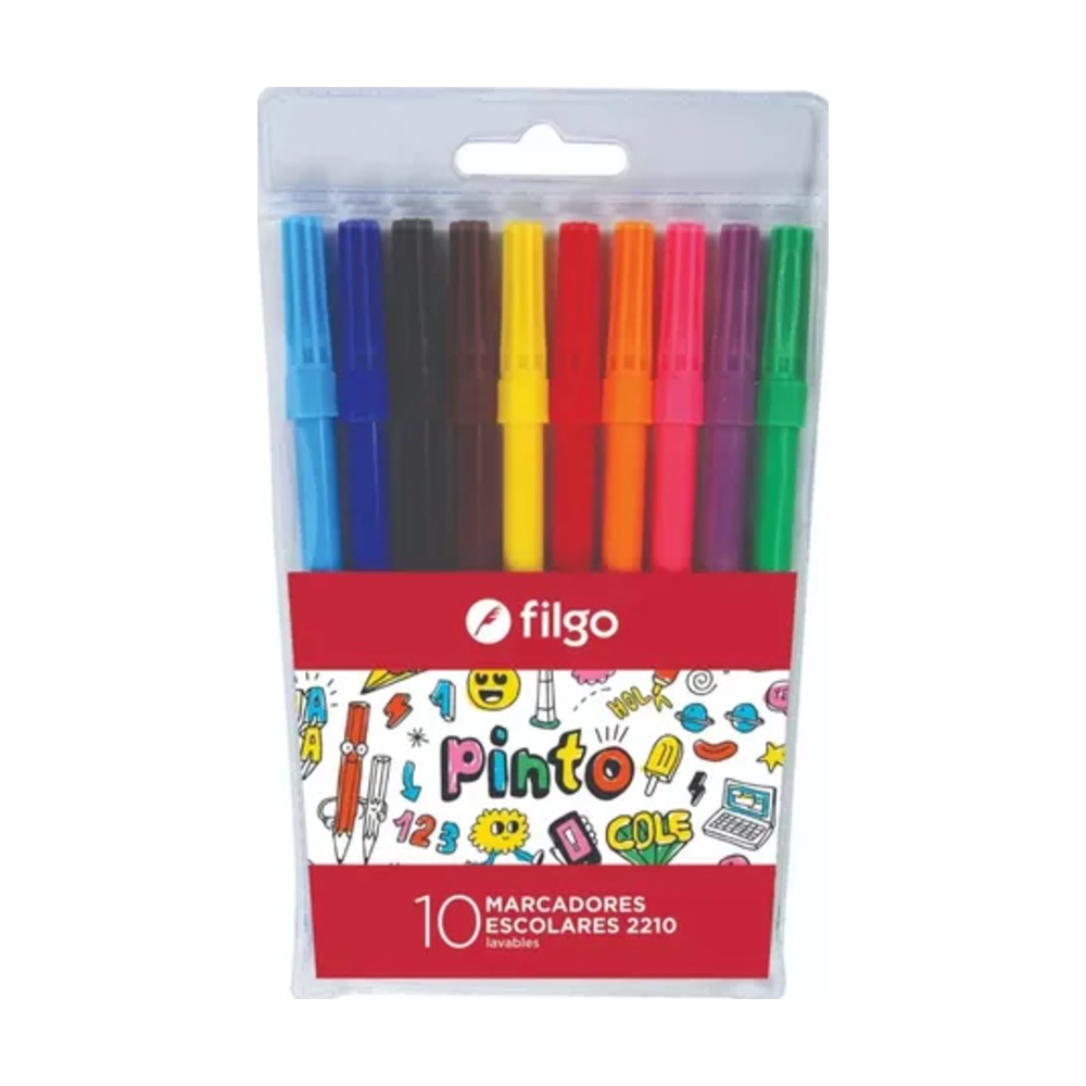 Marcadores Filgo 2210 al agua x10