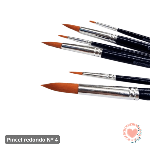 Pincel Ibi sintético redondo serie 500 N°4
